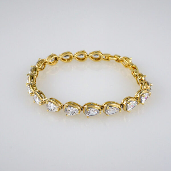 Bracelets Woman/ Pulseras Dama/  Zircon Stone/  14K Real Color// B295