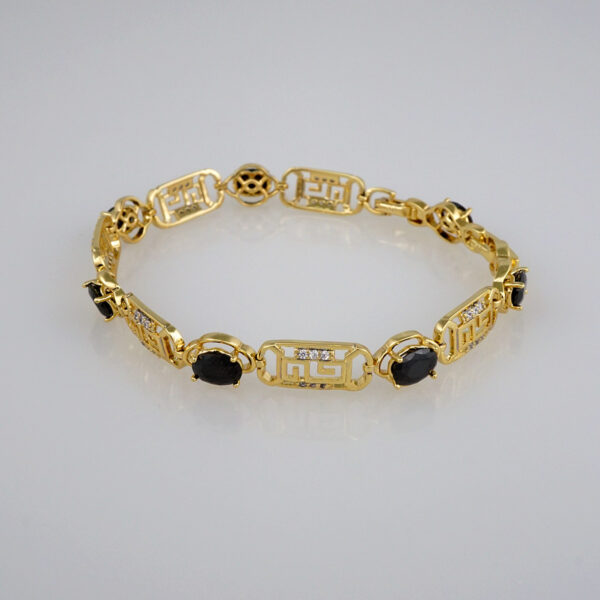 Bracelets Woman/ Pulseras Dama/  Zircon Stone/  14K Real Color// B297