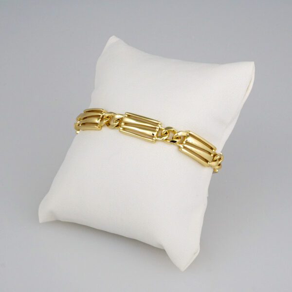 Bracelets Woman/ Pulseras Dama/  Plain/  14K Real Color// B302