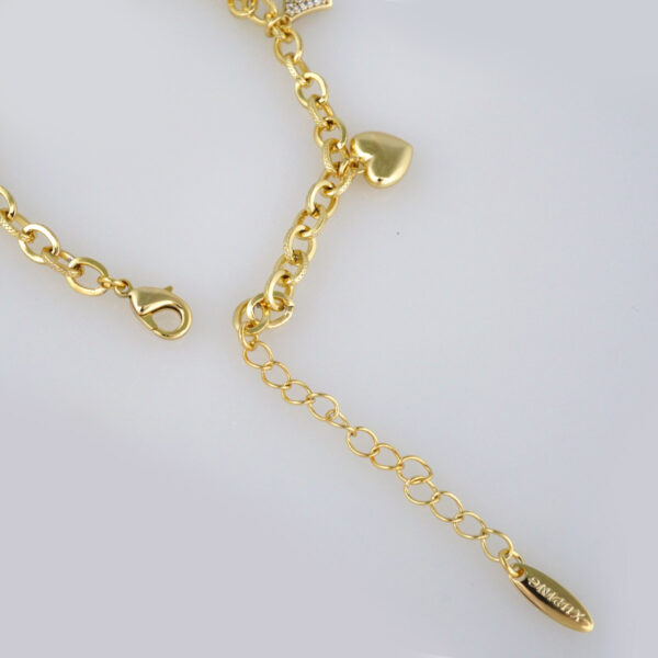 Bracelets Woman/ Pulseras Dama/  Zircon Stone/  14K Real Color// B306
