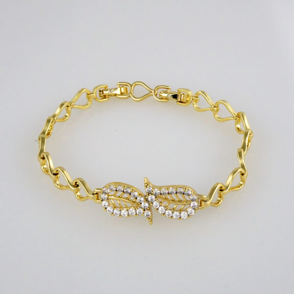 Bracelets Woman/ Pulseras Dama/  Zircon Stone/  14K Real Color// B310
