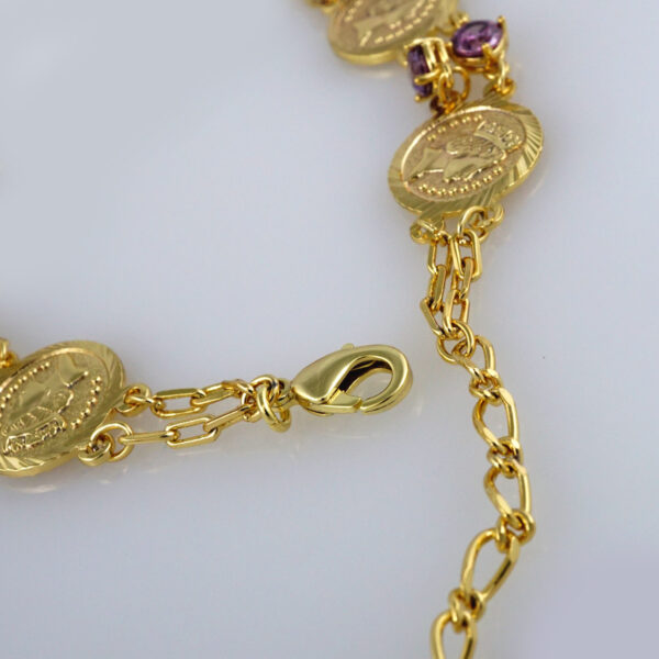 Bracelets Woman/ Pulseras Dama/ Zircon Stone/14K Real Color// B316