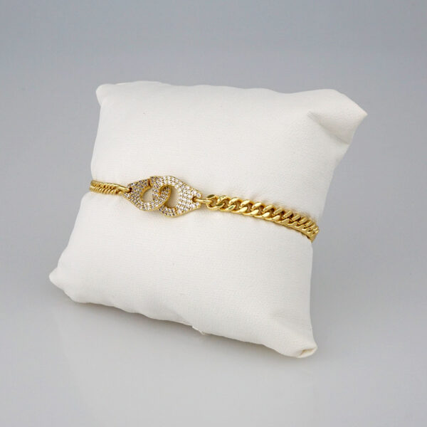 Bracelets Woman/ Pulseras Dama/  Zircon Stone/  14K Real Color// B335