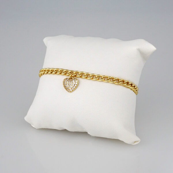 Bracelets Woman/ Pulseras Dama/  Zircon Stone/  14K Real Color// B344
