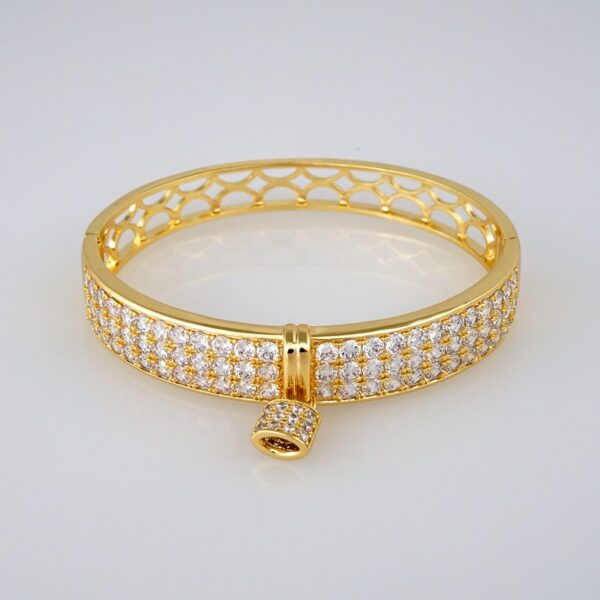 Bangles Woman/ Pulsos Dama/ Zircon Stone/ 14K Real Color// P177 - Image 2