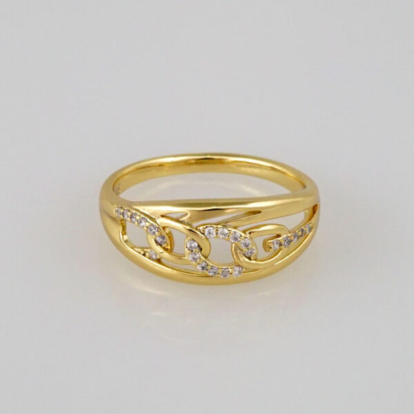 Woman Ring/ Anillos Damas/   14K Real Color/  Zircon Stone// R093