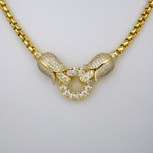 Cadenas & Colgantes/ Chain W/Pendants /  14K Real Color/  Zircon Stone/  5mm x 42cm// SET332 - Image 2