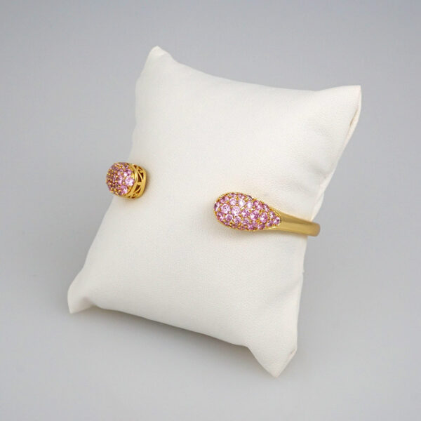 Bangles Woman/ Pulsos Dama/  Zircon Stone/  14K Real Color// P194