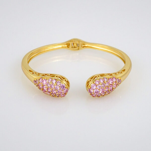 Bangles Woman/ Pulsos Dama/  Zircon Stone/  14K Real Color// P194 - Image 2