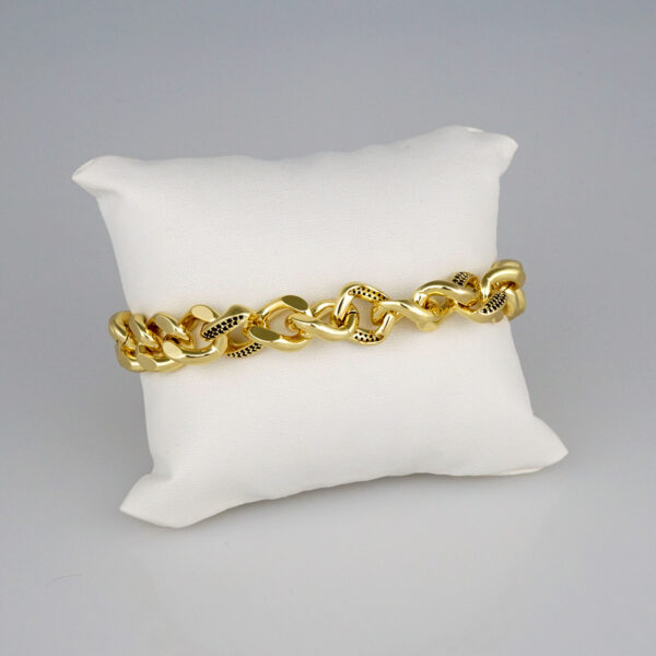 Bracelets Woman/ Pulseras Dama/  Zircon Stone/  14K Real Color// B355