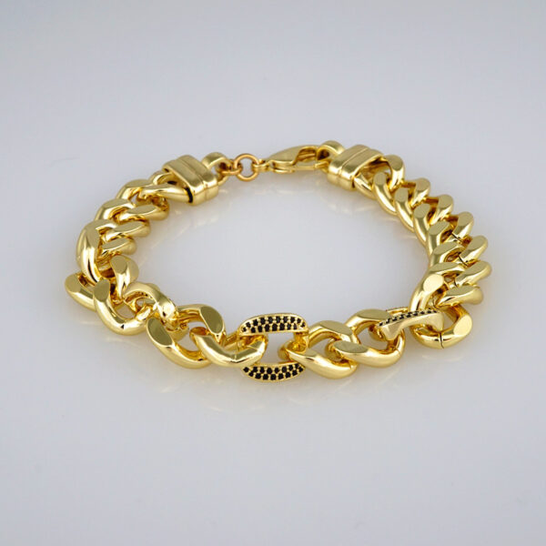 Bracelets Woman/ Pulseras Dama/  Zircon Stone/  14K Real Color// B355