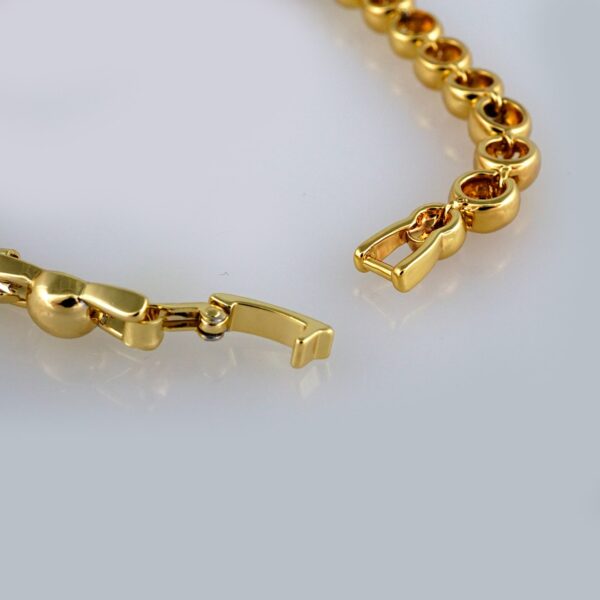 Bracelets Woman/ Pulseras Dama/  Zircon Stone/  14K Real Color// B358
