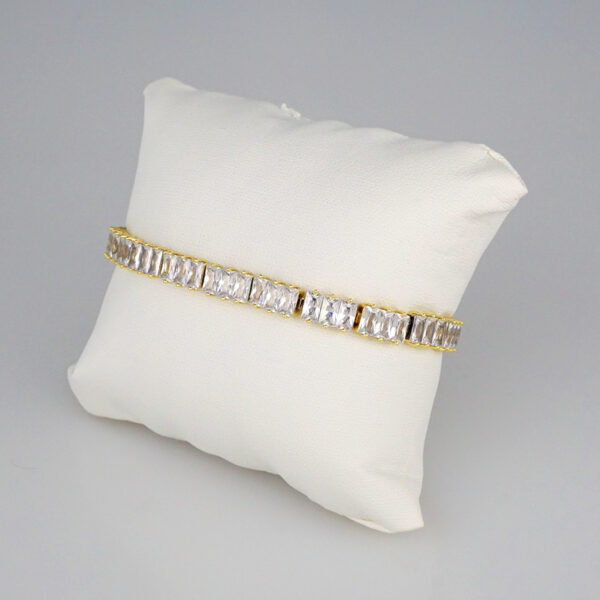 Bracelets Woman/ Pulseras Dama/  Zircon Stone/  14K Real Color// B361