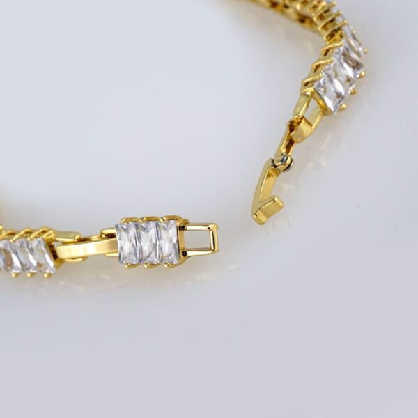 Bracelets Woman/ Pulseras Dama/  Zircon Stone/  14K Real Color// B361 - Image 3