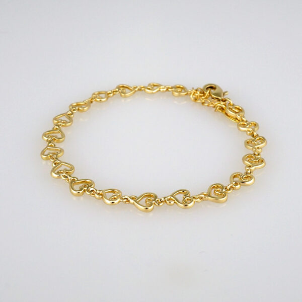Bracelets Woman/ Pulseras Dama/ Plain/  14K Real Color// B363 - Image 2