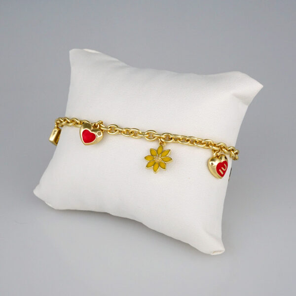 Bracelets Woman/ Pulseras Dama/ Zircon Stone/14K Real Color// B364