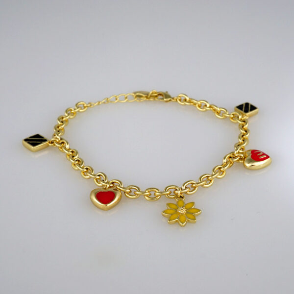 Bracelets Woman/ Pulseras Dama/ Zircon Stone/14K Real Color// B364