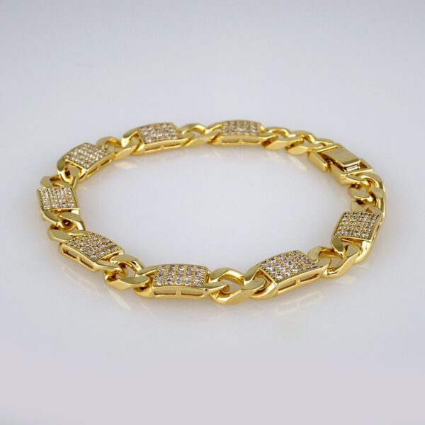 Bracelets Woman/ Pulseras Dama/  Zircon Stone/  14K Real Color// B365