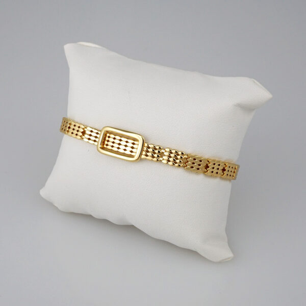 Bracelets Woman/ Manillas Mujer/ 14K Real Color/Plain// B366