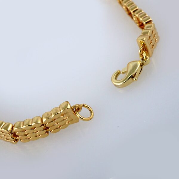 Bracelets Woman/ Manillas Mujer/ 14K Real Color/Plain// B366