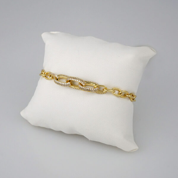 Bracelets Woman/ Manillas Mujer/ 14K Real Color/Zircon Stone// B367