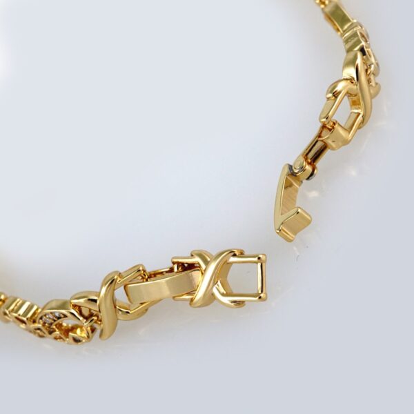 Women Bracelets/ Pulseras Dama/ Zircon Stone/ 14K Real Color// B378