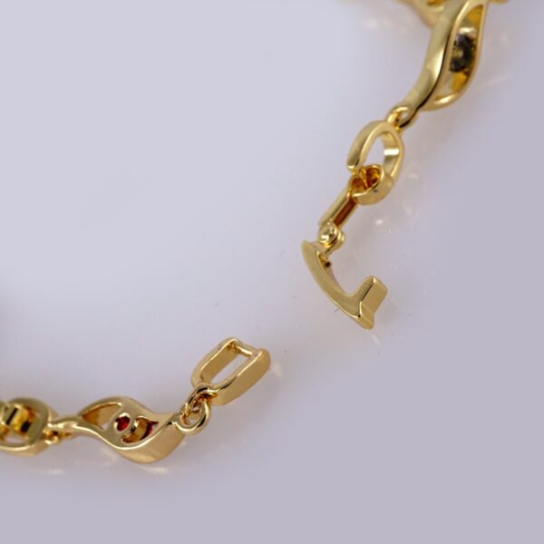 Bracelets Woman/ Pulseras Dama/  Zircon Stone/  14K Real Color// B380