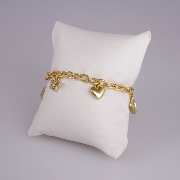 Bracelets Woman/ Pulseras Dama/  Zircon Stone/  14K Real Color// B381