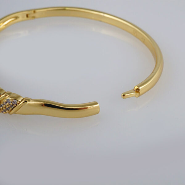Bangles Women/ Pulsos Dama/ Zircon Stone/ 14K Real Color// P187 - Image 3