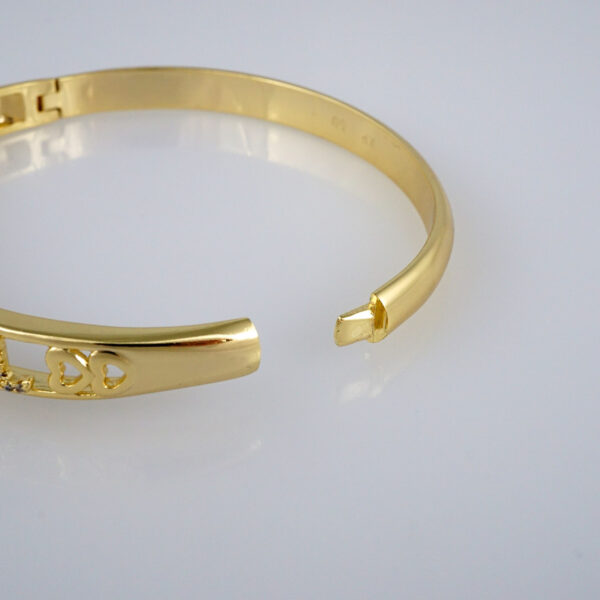 Bangles Women/ Pulsos Dama/  Zircon Stone/ 14K Real Color// P188 - Image 3