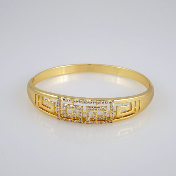 Bangles Women/ Pulsos Dama/  Zircon Stone/ 14K Real Color// P190 - Image 2