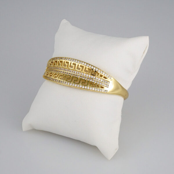 Bangles Women/ Pulsos Dama/  Zircon Stone/ 14K Real Color// P191