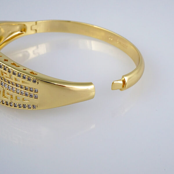 Bangles Women/ Pulsos Dama/  Zircon Stone/ 14K Real Color// P191 - Image 3