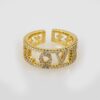 Woman Ring/ Anillos Damas/   14K Real Color/  Zircon Stone/ Ajustable// R103