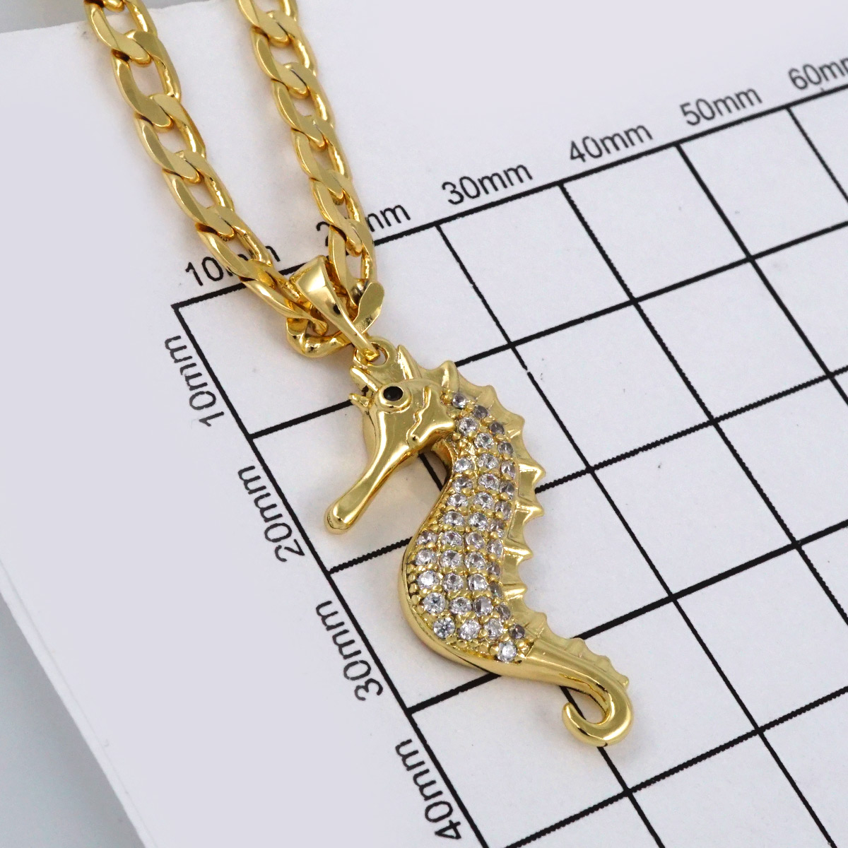 Cadenas & Colgantes/ Chain W/Pendants / 14K Real Color/ Zircon Stone/ 4mmx 45cm// SET387 - Image 3