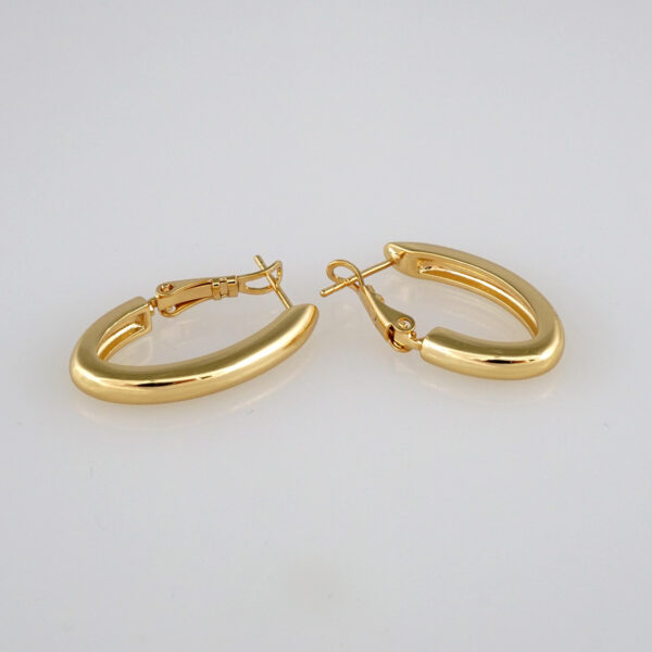 Earrings Woman/ Aretes Dama/  Zircon Stone/  14k Real Color// E329 - Image 2