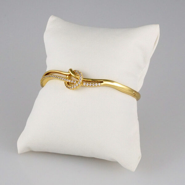 Bangles Woman/ Pulsos Dama/  Zircon Stone/  14K Real Color// P197