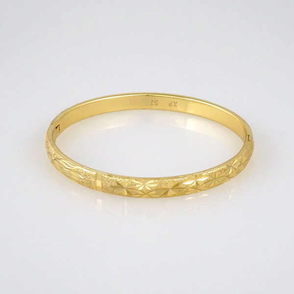Bangles Woman/ Pulsos Dama/ Plain/  14K Real Color// P200