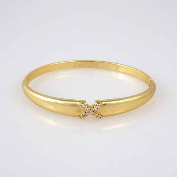 Bangles Woman/ Pulsos Dama/  Zircon Stone/  14K Real Color// P201