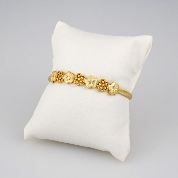 Bangles Woman/ Pulsos Dama/  Plain/  14K Real Color// P202 - Image 3