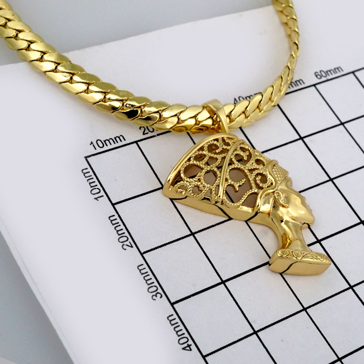 Cadenas & Colgantes/ Chain W/Pendants /14K Real Color/Zircon Stone/ 5mm x 45cm// SET404 - Image 3