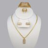 Cadenas & Colgantes & Earrings & Bracelets/ Chain W/Pendants /14K Real Color/Zircon Stone// SET406