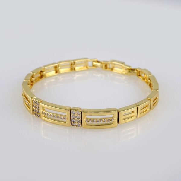Bracelets Woman/ Manillas Mujer/  14K Real Color/  Zircon Stone// B427