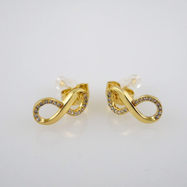 Earrings Woman/Aretes Dama/ Zircon Stone/  14K Real Color// E385