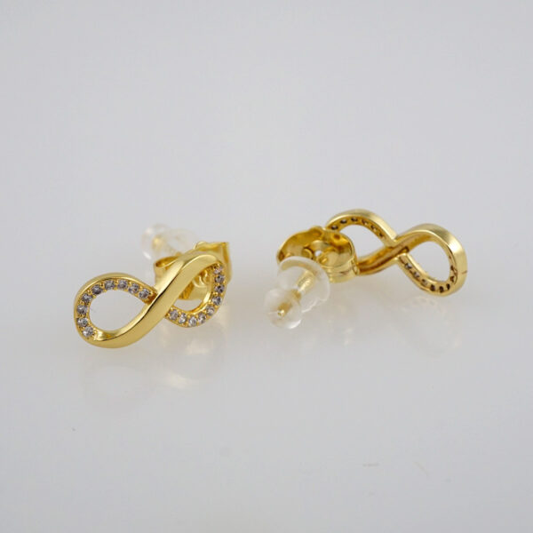 Earrings Woman/Aretes Dama/ Zircon Stone/  14K Real Color// E385