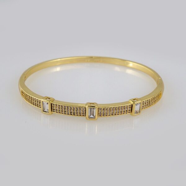 Bangles Woman/ Pulsos Dama/ Zircon Stone/ 14K Real Color// P210