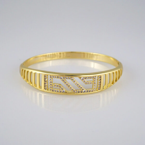 Bangles Women/ Pulsos Dama/ Zircon Stone/ 14K Real Color// P226