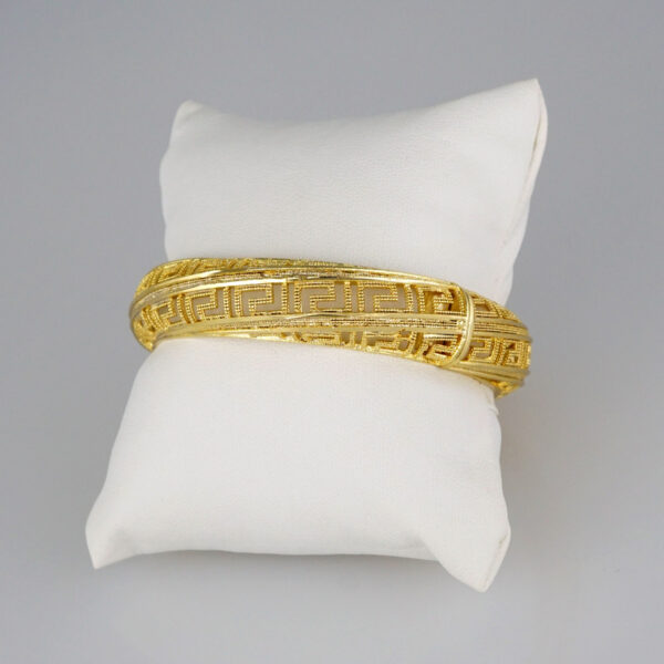Bangles Women/ Pulsos Dama/  Plain/  14K Real Color// P227 - Image 2