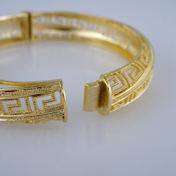 Bangles Women/ Pulsos Dama/  Plain/  14K Real Color// P227 - Image 3