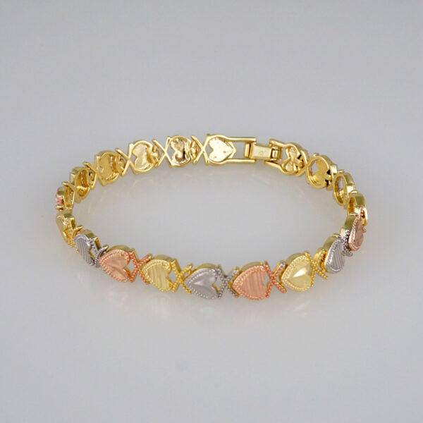 Bracelets Women/ Pulseras Dama/ Three Tone// B448